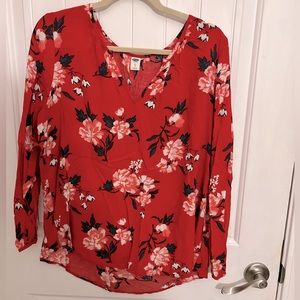 Old Navy Womens Floral Blouse